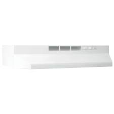 Photo 1 of Broan® 30-Inch Ductless Under-Cabinet Range Hood, White
