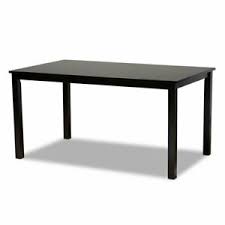 Photo 1 of Baxton Studio Eveline Espresso Finished Rectangular Wood Dining Table
