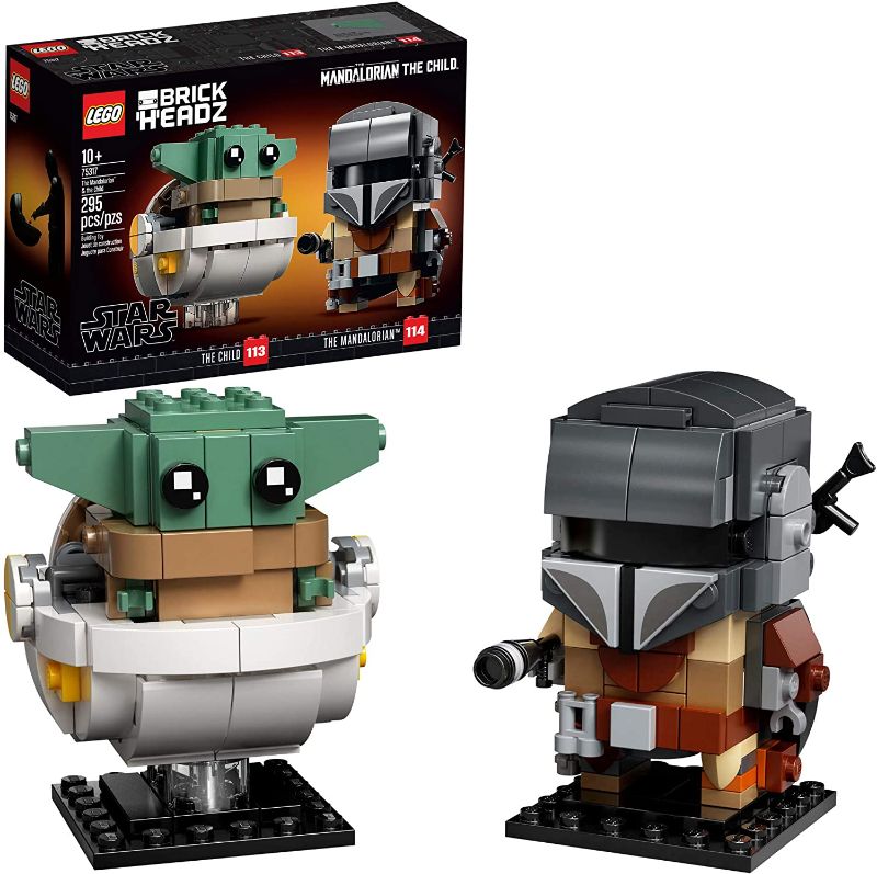 Photo 1 of LEGO BrickHeadz Star Wars The Mandalorian & The Child 75317 Building Kit, Toy for Kids and Any Star Wars Fan Featuring Buildable The Mandalorian and The Child Figures (295 Pieces)