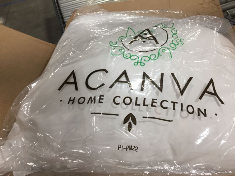 Photo 1 of Acanva Bed Pillows 2 Pack Hotel Collection Luxury Soft Inserts for Sleeping-Breathable and Comfortable for Stomach Back Sleepers, Standard 20" x 26"