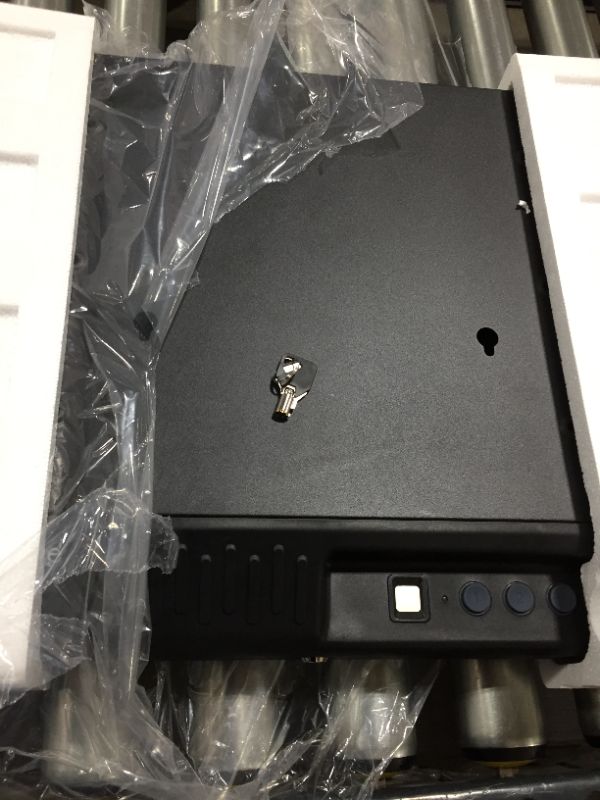 Photo 1 of awesafe Drawer-Style Gun Safe with Biometric Fingerprint Quick Access, Slide-Away Handgun Safe for Two Pistols