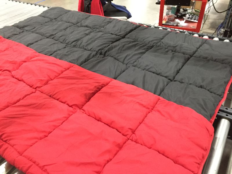 Photo 1 of 82 x 86 black and red blanket