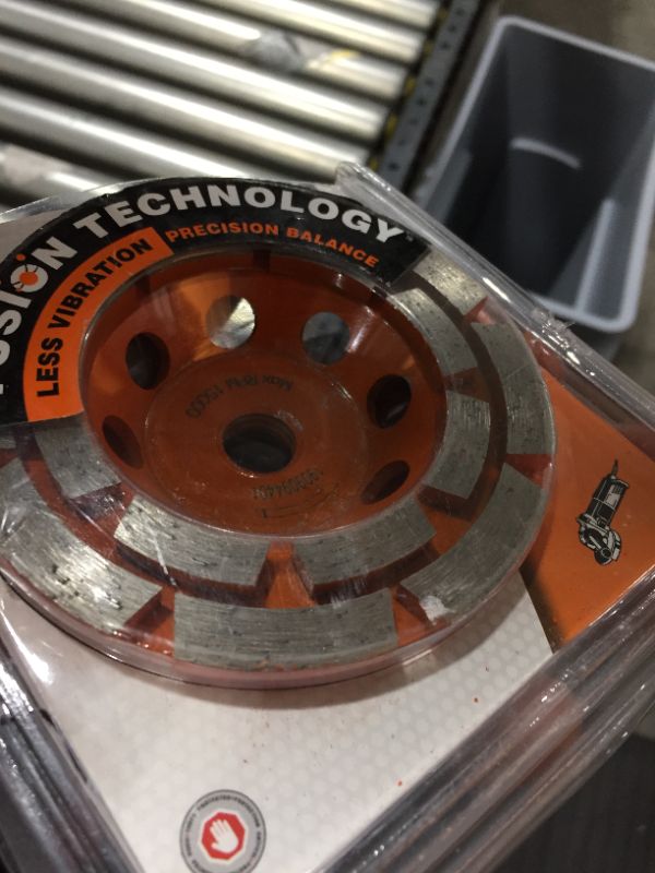 Photo 3 of 2 Ridgid 4" Diamond Cup Wheel AWD40 open package Fision Technology Concrete Grid