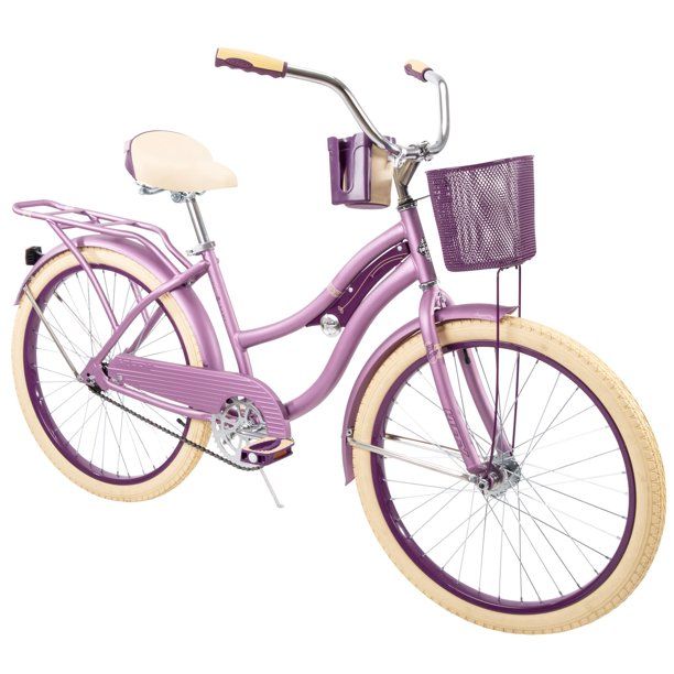 Photo 1 of Huffy 24" Nel Lusso Girls' Cruiser Bike, Purple Satin