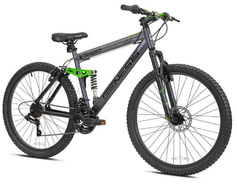 Photo 1 of Genesis 26" V2100 Men's Dual Suspension Mountain Bike, Slate Gray