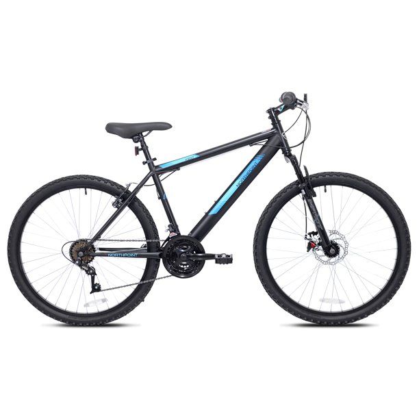 Photo 1 of Kent 26 In. Northpoint Men's Mountain Bike, Black/Blue front tire damaged