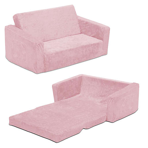 Photo 1 of Serta Perfect Sleeper Wide Convertible Sofa to Lounger in Pink

