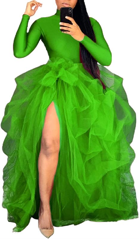 Photo 1 of Green tutu with slit - size S/M