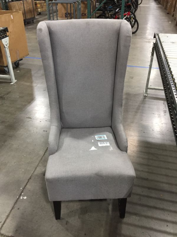 Photo 1 of 47" TALL GREY CHAIR, MANUFACTURED BY NOBLE HOUSE HOME FURNISHING CHAIR GREY 