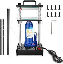 Photo 1 of 5 Tons Heat Press Machine, Heavy Duty Stainless Steel Press with Dual 3x5 Inches Heated Plates

