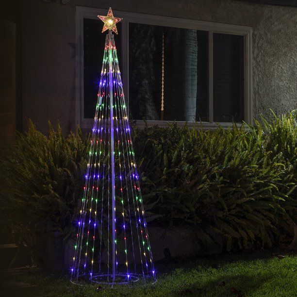 Photo 1 of Christmas Tree Tower with 8 Functions and 300 LED Lights - 84 inch
