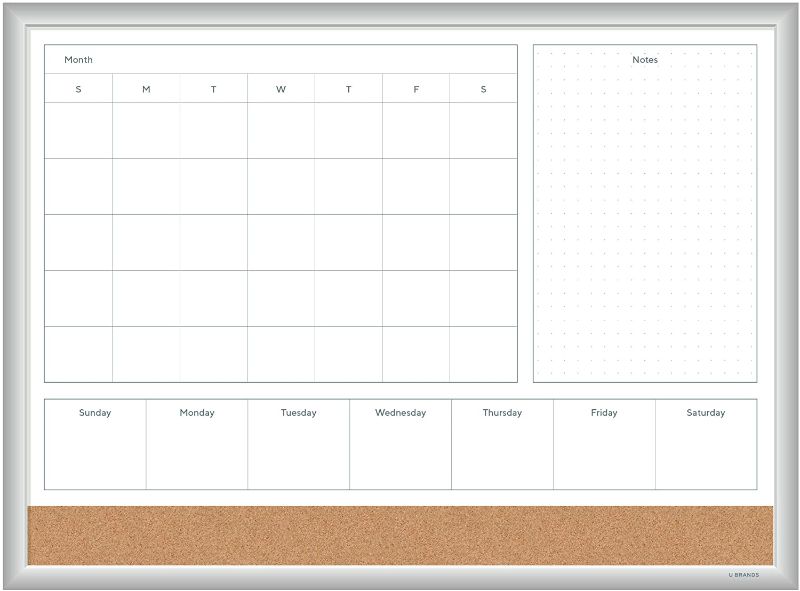 Photo 1 of  Magnetic Dry Erase 4-in-1 Calendar Board
