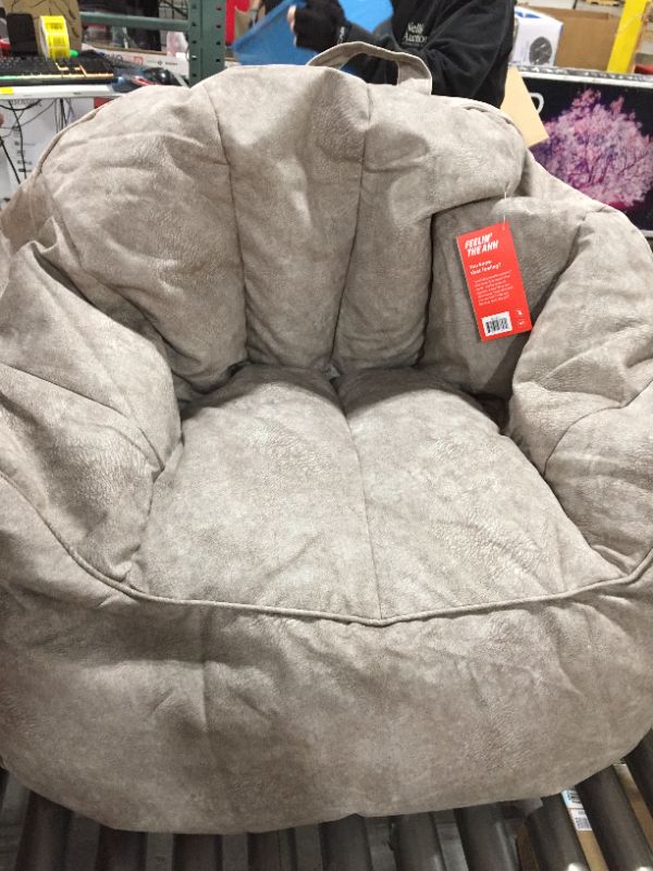 Photo 2 of Big Joe Hyde Bean Bag Chair - Lunar Grey
