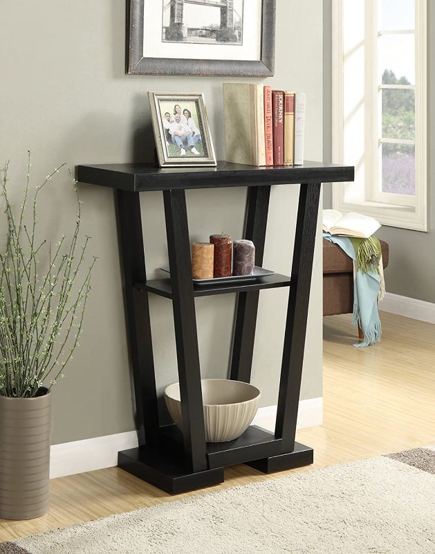 Photo 1 of Convenience Concepts Newport Console Table - Black | 121399
HARDWARE OPENED BUT RESEALED, LIKE NEW