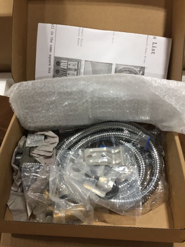 Photo 1 of ELLO&ALLO Stainless Steel Shower Panel Tower System,LED Rainfall Waterfall Shower Head 6-Function Faucet Rain Massage System with Body Jets, Brushed Nickel, BRAND NEW NEVER OPENED
