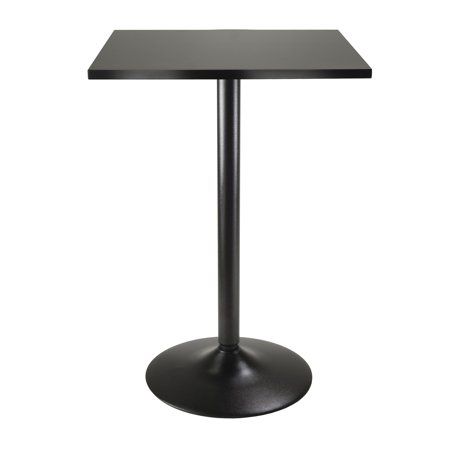 Photo 1 of 20522 Winsome Obsidian Square Dining Table in Black Finish Black
