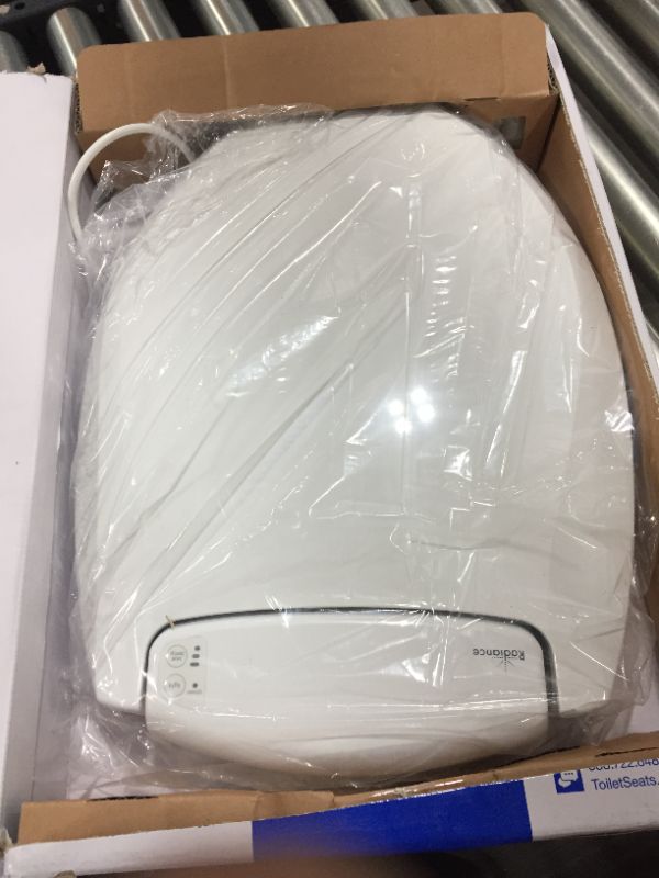 Photo 3 of BEMIS Radiance Heated Night Light Toilet Seat will Slow Close and Never Loosen, ROUND, Long Lasting Plastic, White, H900NL 000
