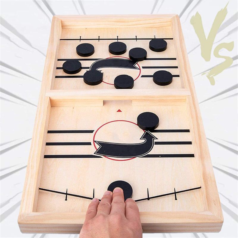 Photo 1 of Fast Sling Puck Game, Table Desktop Battle Ice Hockey Game/Winner Board Games, Desktop Sport Board Game for Family Game Night Fun, Tabletop Slingshot Games Toys for Adults and Kids
