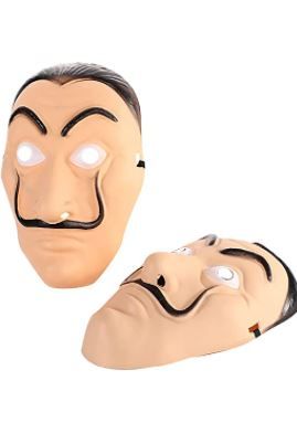 Photo 1 of Money Heist Mask Unisex Salvador Dali Mask Halloween Realistic Cosplay Party Costume Masks (2 Pack)