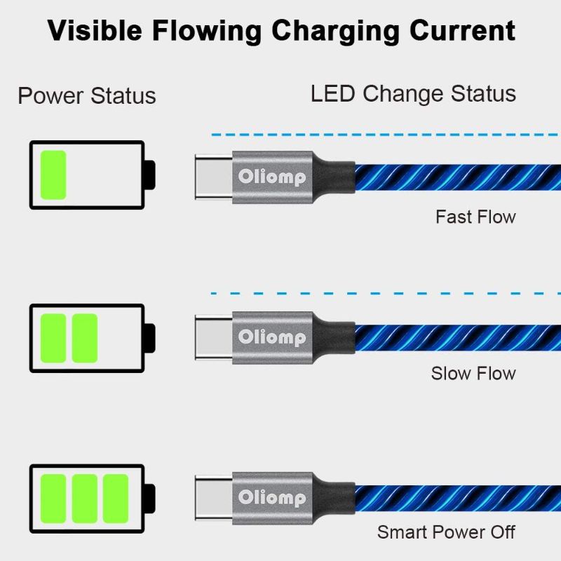 Photo 1 of make your life full of power type-c to lighting bz black and blue 2pc