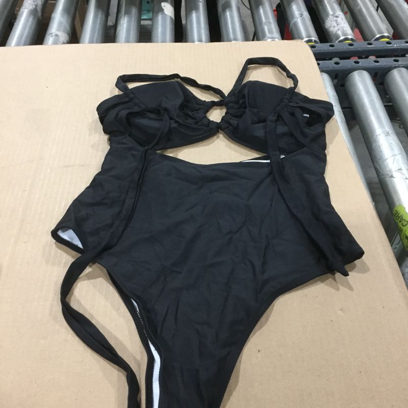 Photo 2 of Black women swimming suit, one piece... Large...