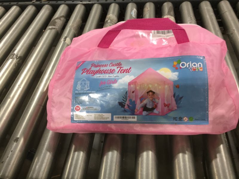 Photo 2 of Orian Princess Castle Playhouse Tent for Girls – Indoor & Outdoor Large Kids Play Tent for Imaginative Games – ASTM Certified, Princess Tent, 230 Polyester Taffeta. Pink 55"x53".
