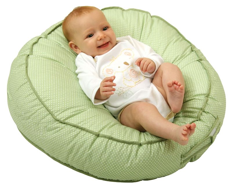 Photo 1 of Leachco Podster Sling-Style Infant Seat Lounger, Sage Pin Dot
