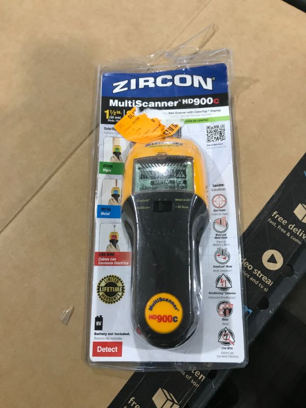 Photo 2 of Zircon MultiScanner HD900c Multi-Function Stud Finder