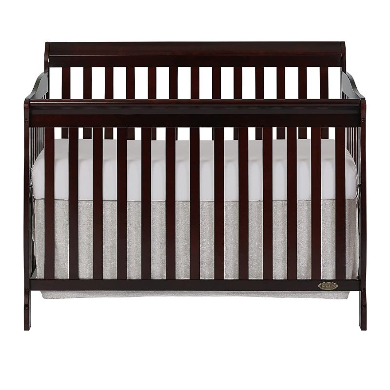 Photo 1 of Dream On Me Ashton 5-in-1 Convertible Crib in Espresso, Greenguard Gold Certified , 50x36x44 Inch (Pack of 1)