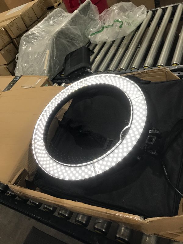 Photo 2 of GSKAIWEN 18inch 65W LED Makeup Ring Light with Mirror for Eyebrow Tattoo Light Lash Lamp Beauty Light Eyelash Extension Lamp Studio Video Photography Light with Tripod Phone Holder Mirror and Bag