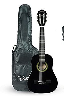 Photo 1 of Bailando 30 Inch 1/2 Size Student Beginner Classical Nylon String Acoustic Guitar Starter Pack - Black