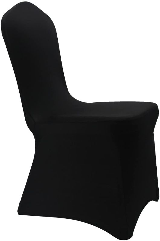 Photo 1 of Black Stretch Spandex Chair Covers - 4 pcs.
