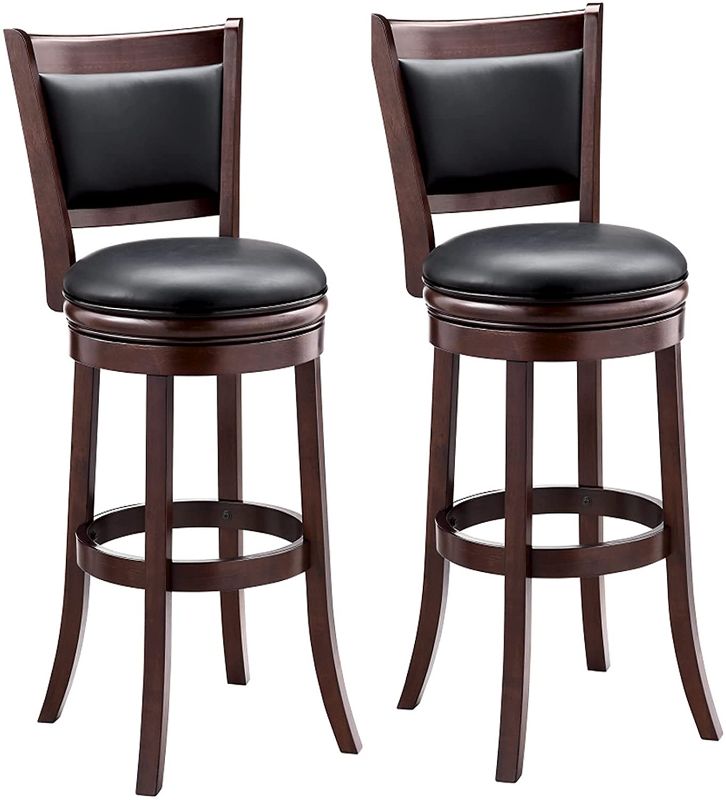 Photo 1 of Ball & Cast Bar Height, Pack of 2 Swivel Stool, 29-Inch,2-Pack, Cappuccino
