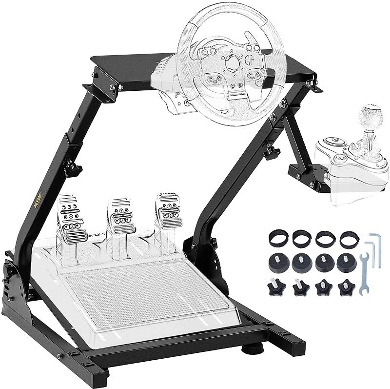 Photo 1 of   VEVOR G920 Racing Steering Wheel Stand Shifter Mount fit for Logitech G27 G25 G29 Gaming Wheel Stand Wheel Pedals NOT Included Racing Wheel Stand
