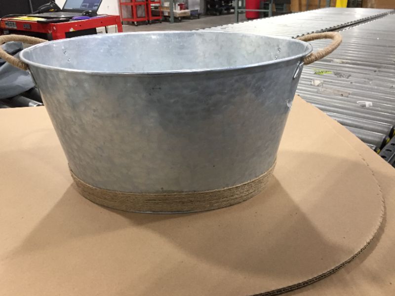 Photo 1 of 16 x 8" Aluminum planter...
