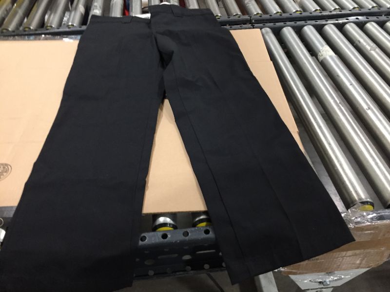 Photo 2 of Dickies Pants: Men's Black WP873 BK Slim Straight Wrinkle Resistant Work Pants
