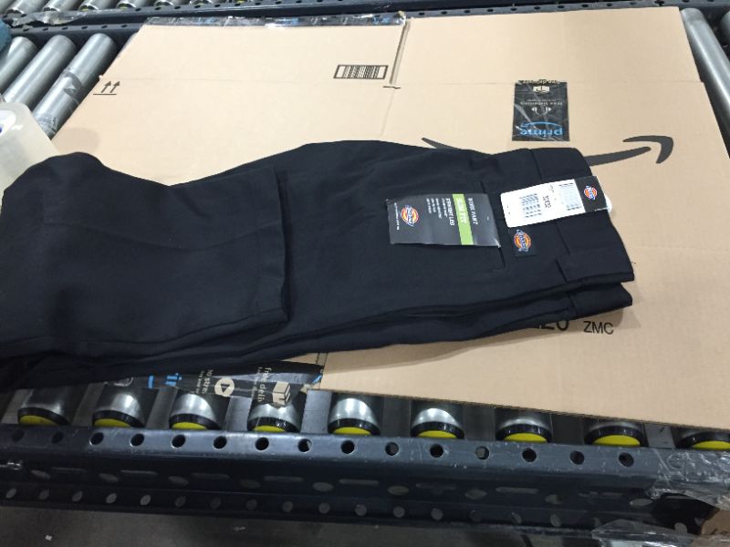 Photo 3 of Dickies Pants: Men's Black WP873 BK Slim Straight Wrinkle Resistant Work Pants
