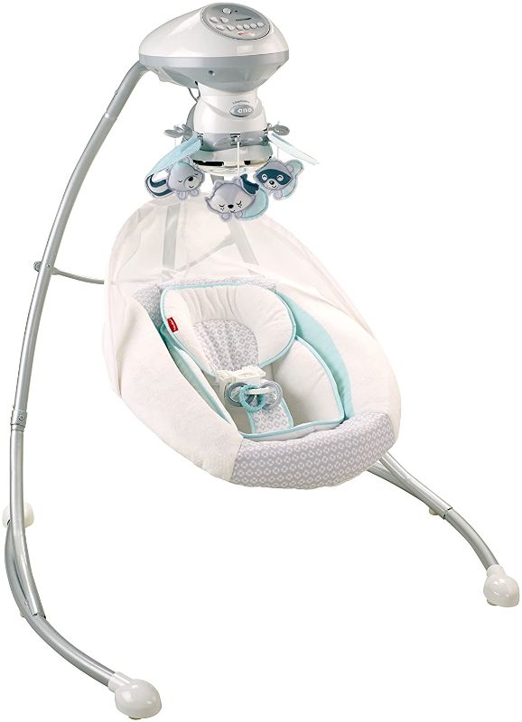 Photo 1 of Fisher-Price Moonlight Meadow Swing, Dual Motion Baby Swing with Music, Sounds and Motorized Mobile [Amazon Exclusive]
