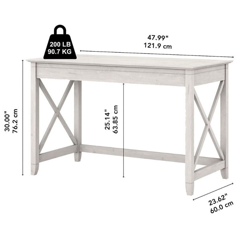 Photo 1 of Bush Key West 48" Writing Desk in Linen White Oak
