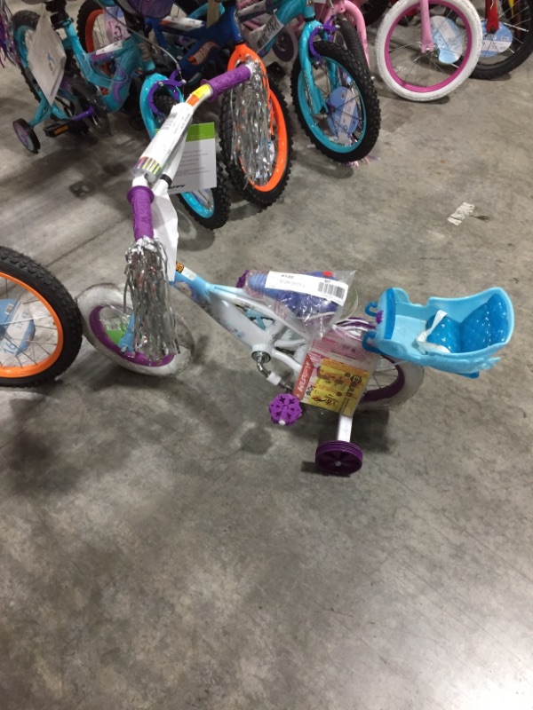 Photo 2 of Disney Frozen 12" Girls Bike with Doll Carrier by Huffy