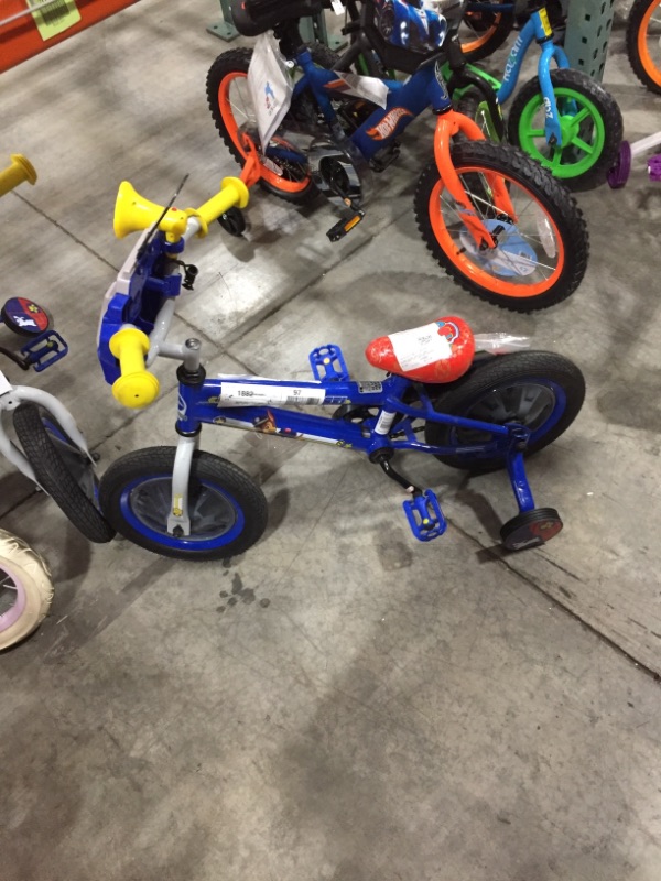 Photo 2 of Nickelodeon's PAW Patrol: Chase Bicycle, 12-inch wheels, ages 2 - 4, blue, preschool kids bike