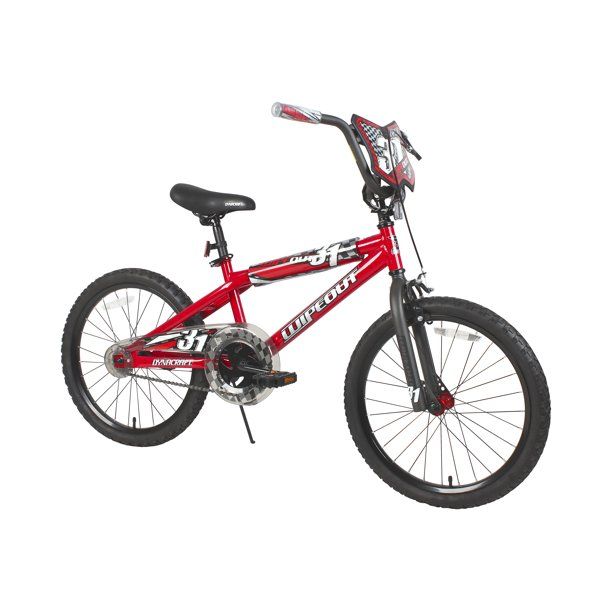 Photo 1 of Dynacraft 20 Inch Wipeout Boys BMX Bike with Front Hand Brake, Red