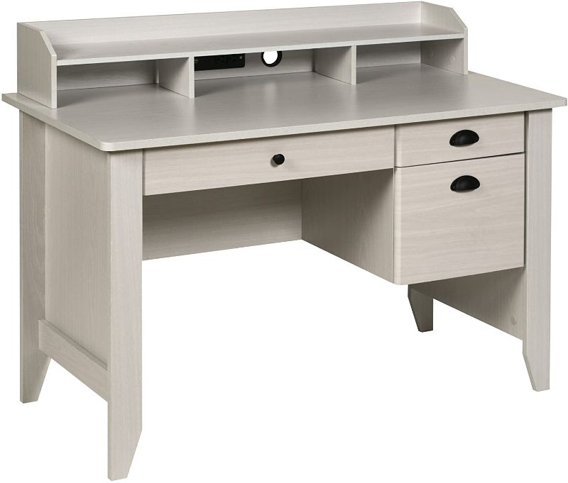 Photo 1 of OneSpace Executive Desk, White Oak