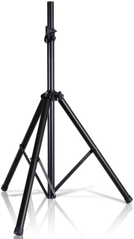 Photo 1 of Pyle Universal Speaker Stand Mount Holder Heavy Duty Tripod w/ Adjustable Height from 40” to 71” and 35mm Compatible Insert Easy Mobility Safety Pin and Knob Tension Locking for Stability PSTND2