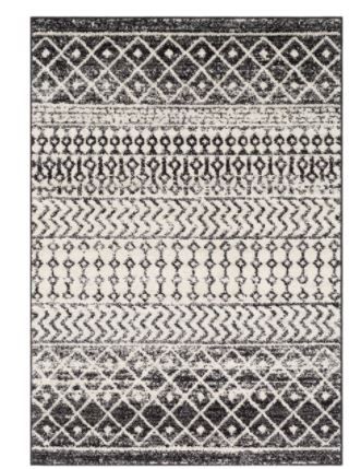 Photo 1 of Elaziz ELZ-2307 5' 3"  x 7' 6" Rug in Black/Light Gray/Medium Gray/White