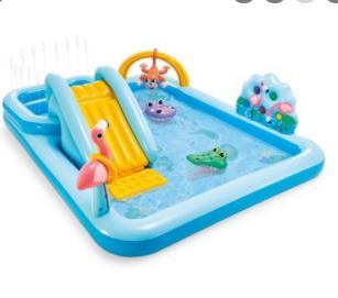 Photo 1 of Intex 96" x 78" x 28" Inflatable Jungle Adventure Play Center Spray Kiddie Pool
