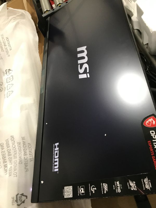 Photo 4 of MSI Full HD Rapid-IPS 1ms 2560 x 1080 Ultra Wide 200Hz Refresh Rate HDR Ready G-Sync Compatible 30” Gaming Monitor (Optix MAG301RF)
