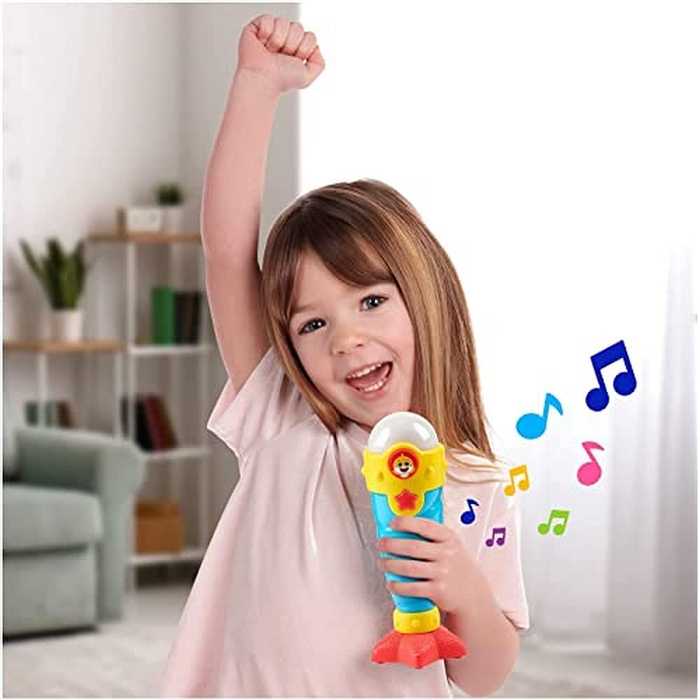 Photo 1 of  Baby Shark's Big Show! Sea Jam Microphone for Kids – Karaoke Mic Includes Pre-Recorded Theme Song and Three Voice Filters
