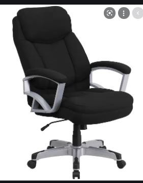 Photo 1 of Flash Furniture Black Leather Contemporary Adjustable Height Swivel Executive Chair
