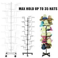 Photo 1 of 7 Tiers Hat Display Retail Hat Rack Spinner Stand Adjustable 35 Hats